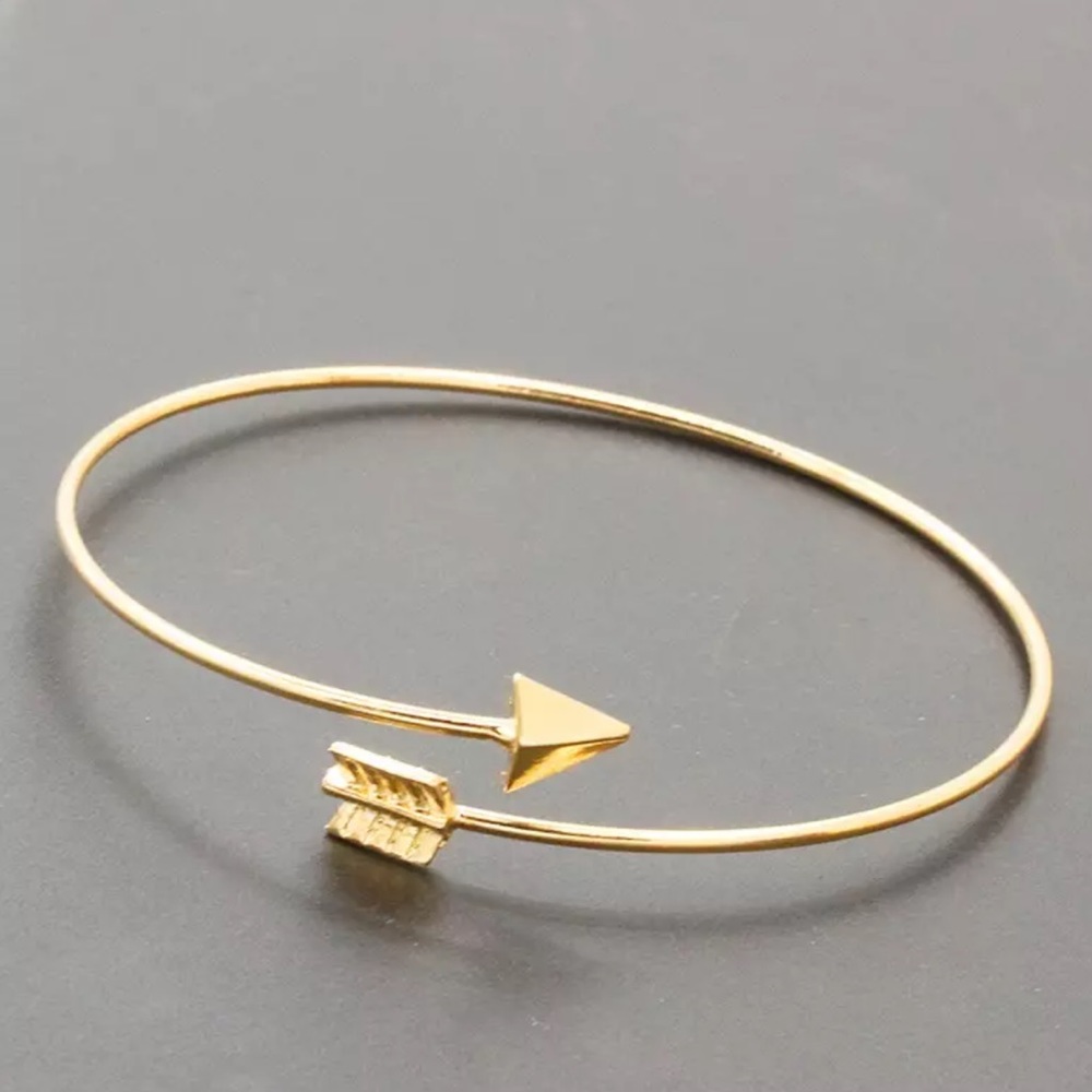 NEW Gold Arrow Bracelet Cuff Jewelry Gift